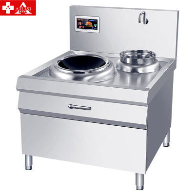 埃利斯(AILISI)大功率商用电炒灶电磁炉电灶台酒店饭店厨房单头双头电炒炉火锅电灶台电炒炉LC-XC08K-01