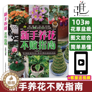 [醉染正版]新手养花不败指南 初学入门 养花教程书籍大全 养护技巧方法 种花的书 盆栽 家庭阳台庭院 观花叶果香草水培