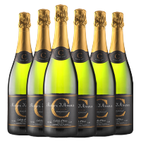 达颜西班牙卡瓦法定产区原瓶原装进口嘉博庄园安诺金牌CAVA起泡酒750ml*6赠香槟塞