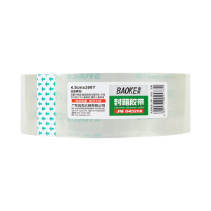 宝克(BAOKE)JM045200 45mm×200Y×5.0C透明胶带 6卷