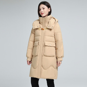 羽绒棉服2024年冬季新款韩版加厚中长款时尚百搭保暖棉袄棉衣外套
