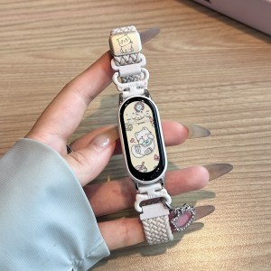 [招财小猫]适用小米手环10表带9可爱8猫咪尼龙7编织6磁吸秋3139g