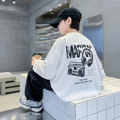 儿童装男童卫衣春秋款新款男孩秋装长袖上衣中大童秋季酷帅潮