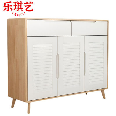 乐琪艺 实木鞋柜 120cm 个