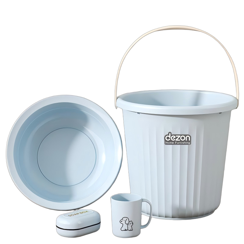 号锐清 水桶家用储水用加厚耐用塑料桶洗衣手提小水桶学生宿舍用轻奢圆桶 个