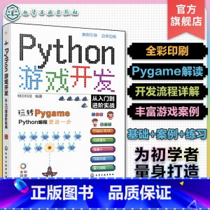 [正版]赠资源 Python游戏开发从入门到进阶实战 Python初学者Pygame游戏开发入门 常见小游戏开发趣味案