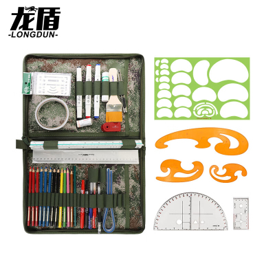 龙盾户外指挥尺标图绘图工具套装 2013型战术指挥尺精装A型