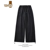 YANXU日系cityboy潮牌工装裤男夏季宽松大码阔腿裤休闲百搭抽绳束脚裤