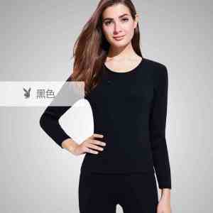 花花公子保暖内衣纯棉毛衫情侣青年圆领秋衣秋裤套装纯棉秋冬男女