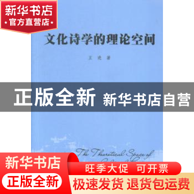 正版 文化诗学的理论空间 王进著 暨南大学出版社 9787566810854