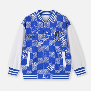 [1件3折]铅笔俱乐部2025年新款男童外套中大童棒球服上衣儿童运动拉链衫