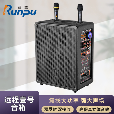 润普Runpu会议音频扩声 远程壹号卡拉OK户外演出野外作训会议扩声带话筒有源音箱RP-S-LG300W