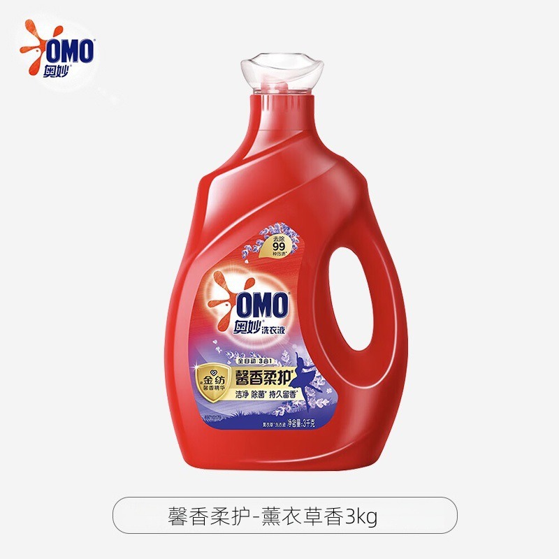 奥妙洗衣液 除菌除螨去渍洁净香味持久 [馨香柔护]3kg*1瓶