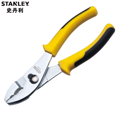 史丹利(STANLEY)双色柄鲤鱼钳鱼嘴钳平口钳 可调节口径钳子 6寸 STHT84055-8-23