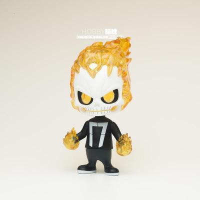 漫威恶灵骑士Q版大头车载摇头公仔手办摆件恶灵骑士A高约10cm（配送双面胶）