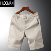 HLCOMAN休闲短裤男夏季薄款穿皮带五分裤男士中裤修身弹力裤子男西裤