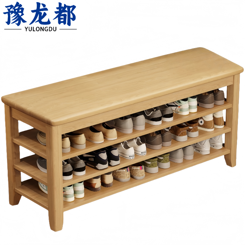豫龙都鞋架木质个