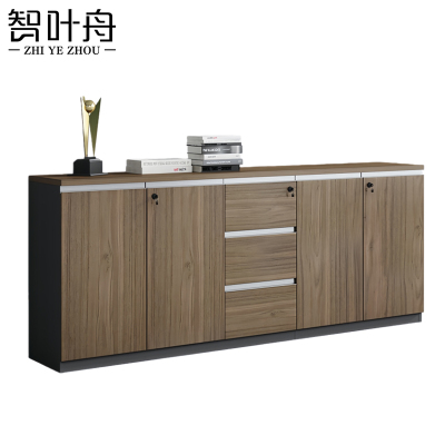 智叶舟矮柜办公柜四门三抽200*40*80cm台
