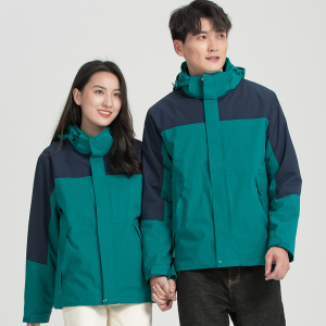 渔人船长户外情侣款冲锋衣男女三合一两件套防风保暖可脱卸登山服外套