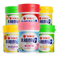 好丽友 木糖醇无糖口香糖101g*3瓶 [粉]茉莉+玫瑰