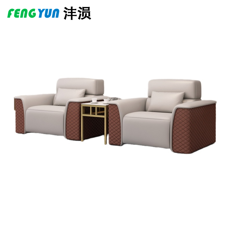 沣涢 会议办公沙发组合 1+1+茶几 套