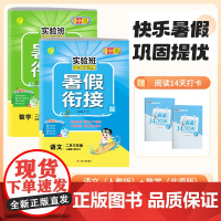 2024年秋新版实验班提优训练暑假衔接 二升三年级北师版套装 数学BS北师+语文RJ人教(套装共2册)