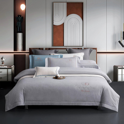 华人情思 全棉磨毛绣花四件套 220*240cm BS6063/套