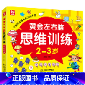 黄金左右脑思维训练2-3岁 [正版]黄金左右脑思维训练2-6岁 大脑思维强化从这里开始 儿童益智启蒙书籍