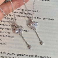 S925纯银天使爱心锆石项链女甜酷设计师款精致小众颈链锁骨链送女朋友老婆情人节七夕生日礼物