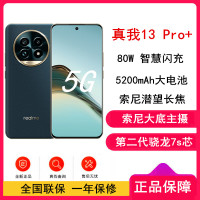 [原封]真我13 Pro+ 湖光绿 12GB+256GB 第二代骁龙7S芯 80W快充 5200mAh长续航5G手机