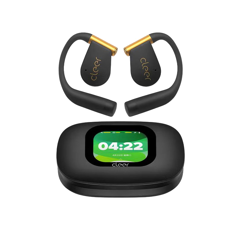 cleerARC 5代蓝牙耳机运动曜金黑音弧开放式挂耳式AI智能杜比音效大师音质蓝牙运动耳机礼物适配华为苹果小米