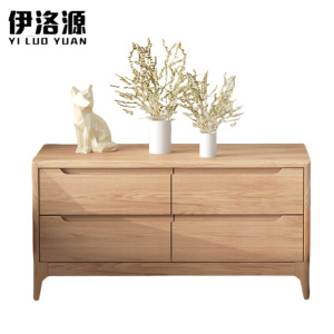 伊洛源橡胶木床头柜800*380*530mm个