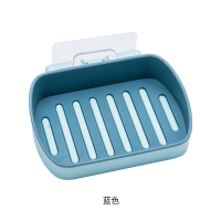吸盘式香皂盒家用北欧风双层肥沥水肥皂盒免打孔壁挂式肥皂置物架 三维工匠 黄色+灰色(2个装)