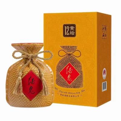 酒鬼酒黄坛12 馥郁香型白酒 52度500ml 新老版本年份随机