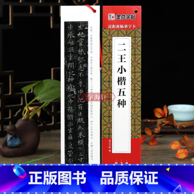 [正版]学海轩二王小楷五种近距离临摹字卡王羲之王献之黄庭经乐毅论东方朔画赞孝女曹娥碑洛神赋十三行小楷视频毛笔字帖硬笔全