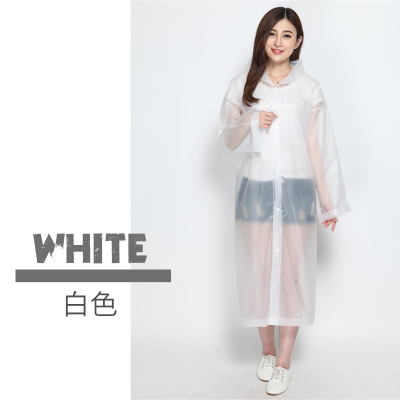 雨衣女成人加厚通用徒步男骑行自行车透明便携户外旅游一次性雨披白色均码白色