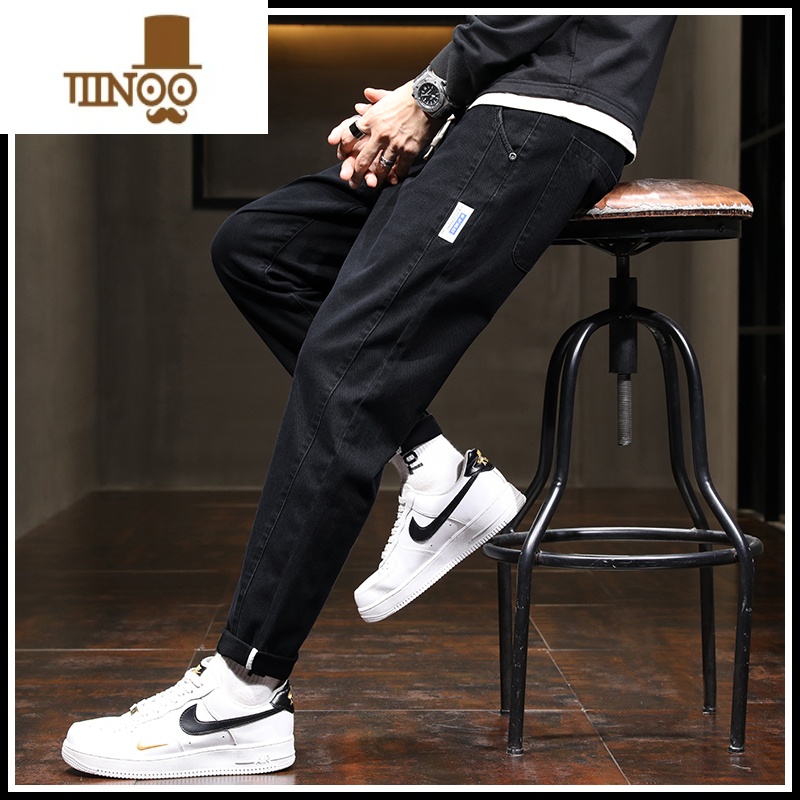 YANXU2023新款休闲裤男士春季潮牌宽松直筒潮流百搭工装运动长裤子夏季