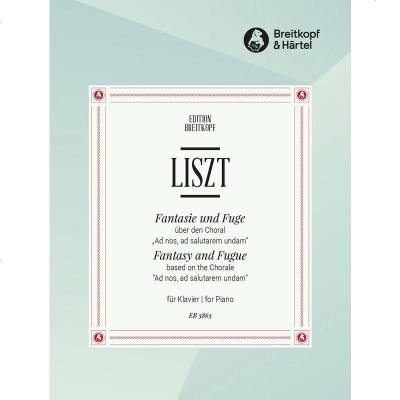 德国大熊原版乐谱李斯特幻想曲与赋格对我们来说得救未伤布索尼改编钢琴独奏LisztBusoniFa