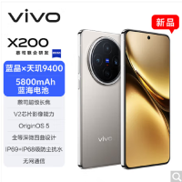 vivo X200 钛色 16GB+1TB 天玑9400芯 5G 蔡司超级长焦90W快充 5800毫安大电池 手机