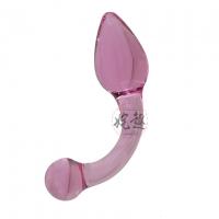 水晶玻璃肛塞G点后庭菊花刺激男女外出自玩情趣快感床上成人用品 型号B149