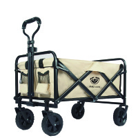 MAKI zaza户外推车折叠大号营地车露营推车大容量聚拢款野营 户外便携折叠式营地拉车(5寸)
