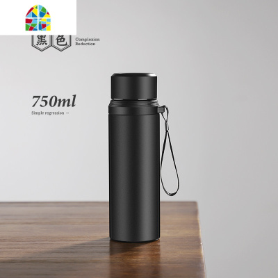 大容量1000ml不锈钢保温杯男士办公水杯壶家用户外便携泡茶杯子女 FENGHOU 粉色1100ML+杯刷