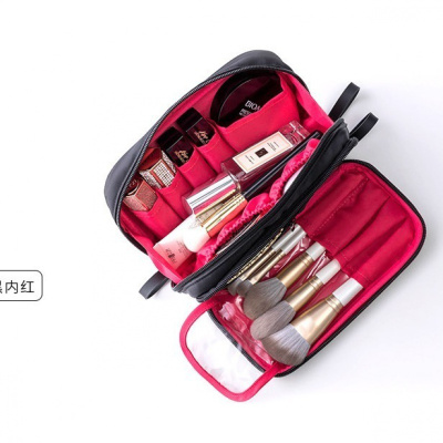 NEWLAKE简约迷你化妆包女便携手拿随身化妆袋小号旅行大容量收纳包口红包旅行包