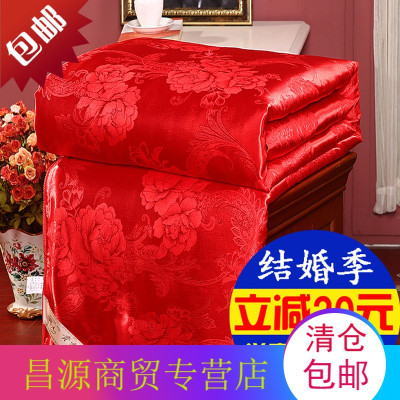 结婚被子婚庆大红接亲陪嫁喜被子母被双人空调被春秋被加厚冬被芯