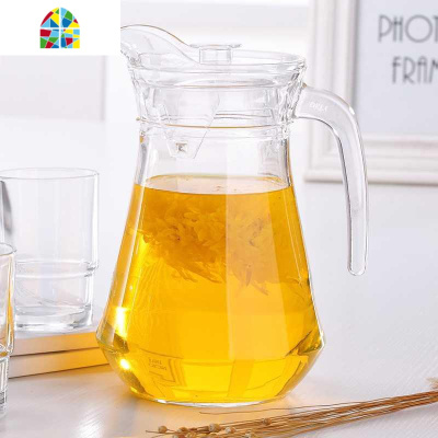 水壶大容量可装开水凉开水壶冷开水壶冷水壶装白开水壶耐热玻璃 FENGHOU 6只戴安奈水杯凉水壶