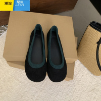 聚范法式芭蕾舞软底单鞋女2024夏新款浅口奶奶鞋配裙子玛丽珍懒人鞋女