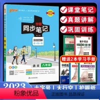 语文 八年级/初中二年级 [正版]pass绿卡图书2023新版学霸同步笔记初中语文八年级RJ版人教版漫画图解全彩版初中二