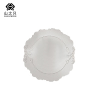 山之只 防水防油压花异型隔热餐垫 38*36.5cmcm 张