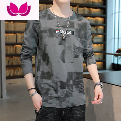 七斓工地干活衣服耐磨耐脏户外款长袖t恤男薄款潮百搭打底衫秋衣