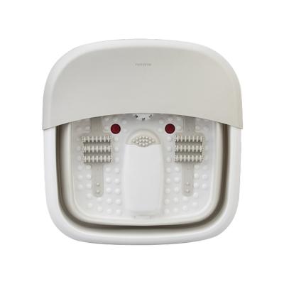 北欧欧慕(nathome)可折叠足浴盆器自动按摩洗脚盆电动加热家用恒温泡脚桶NZY755米色